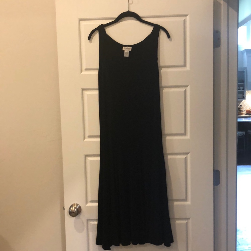 Chico’s black dress travelers collection size 1